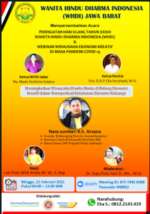Webinar Kewirausahaan WHDI Jawa Barat